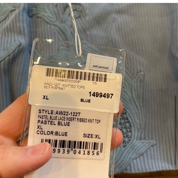 Self portrait lace insert top - Picture 4 of 5